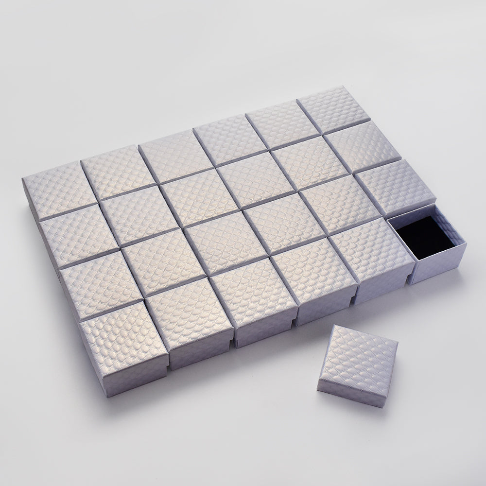 24 Piece 5cm x 5cm jewellery gift box for ring - BOX13