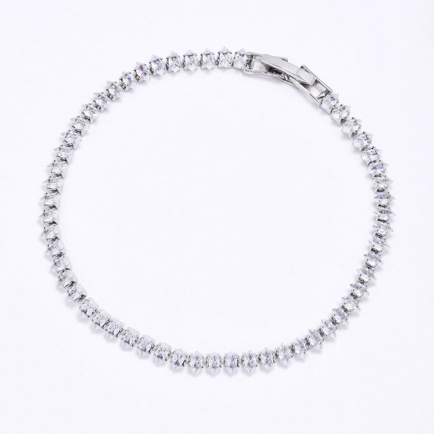 CZYB6234 - Premium brass CZ Tennis Bracelet