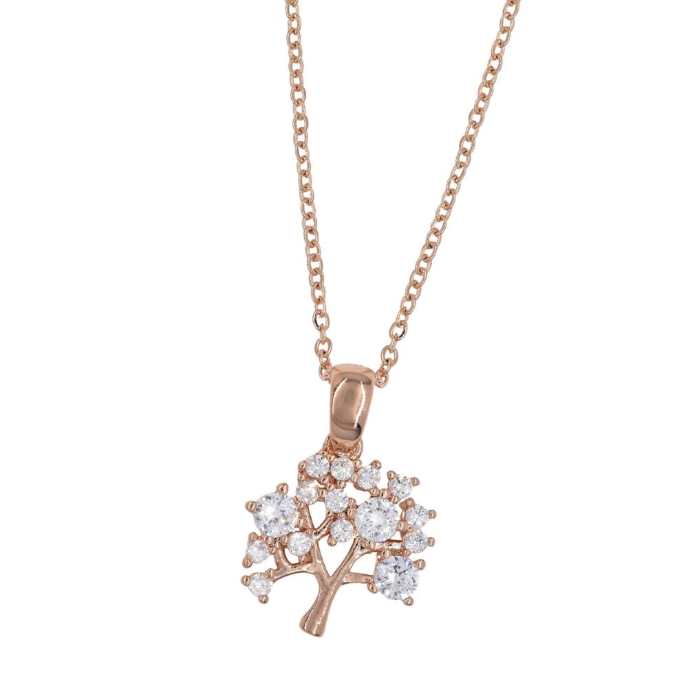 Premium tree of life cubic zirconia necklace
