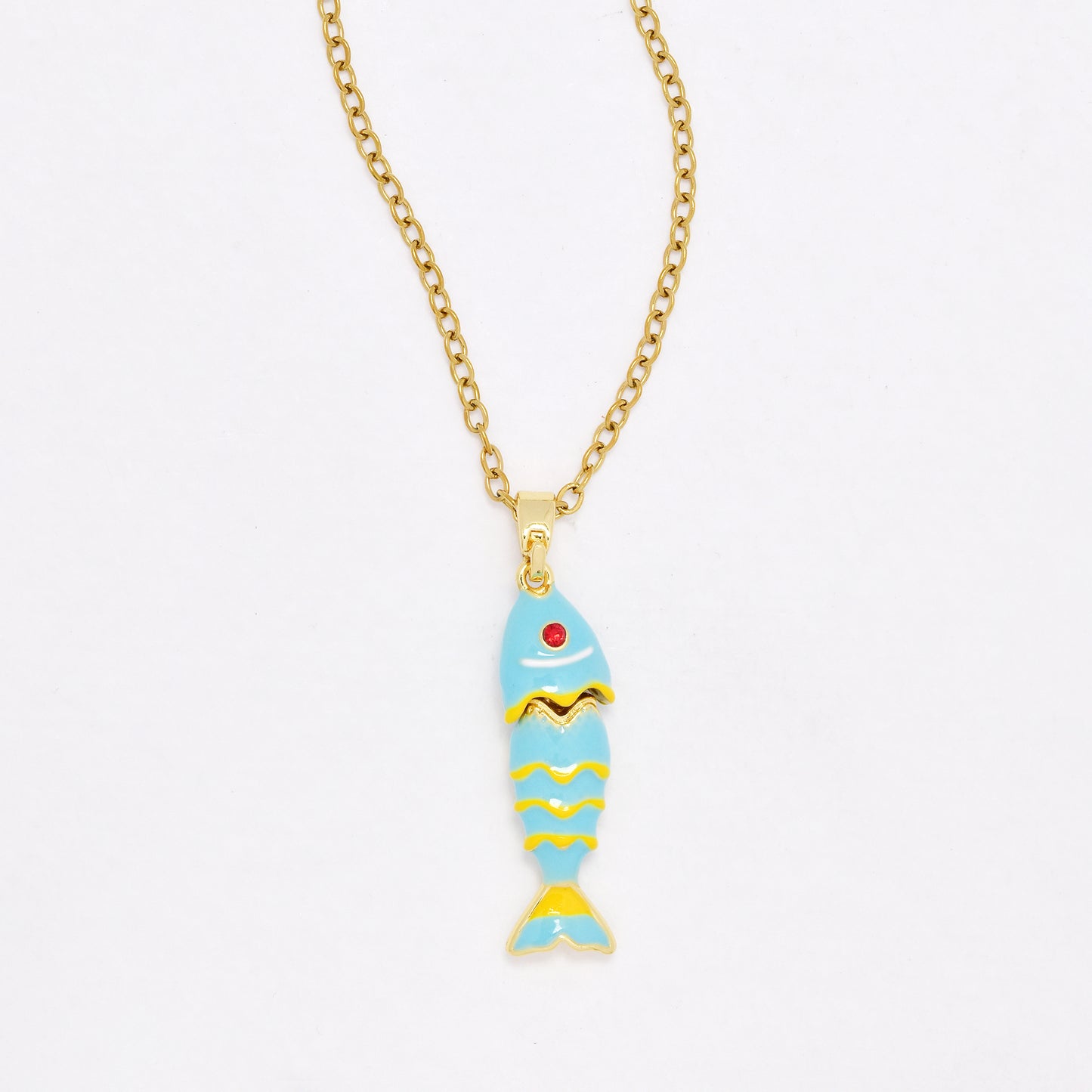 CZYN6469 - Premium 40cm + 5cm fish necklace