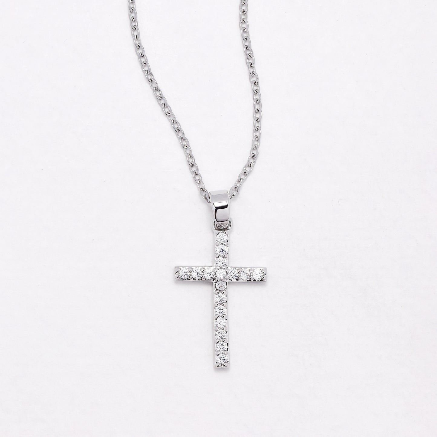 CZYN6594 - Premium CZ cross necklace