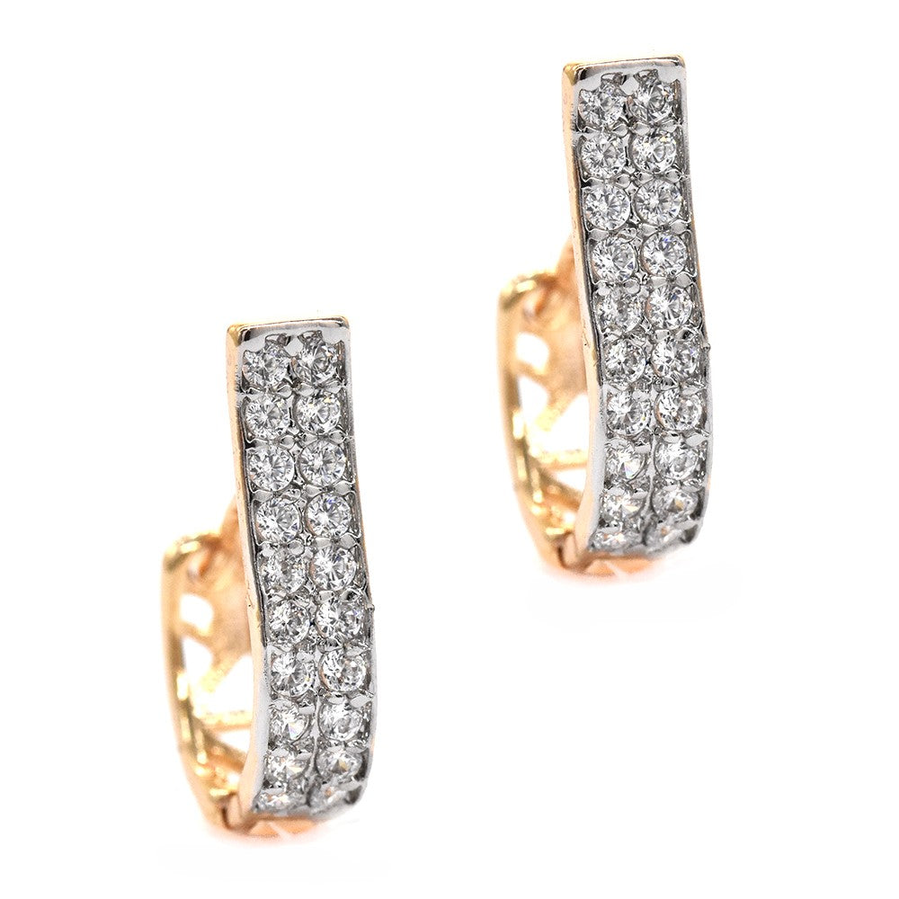 GFE6665 - Premium CZ hoop earrings