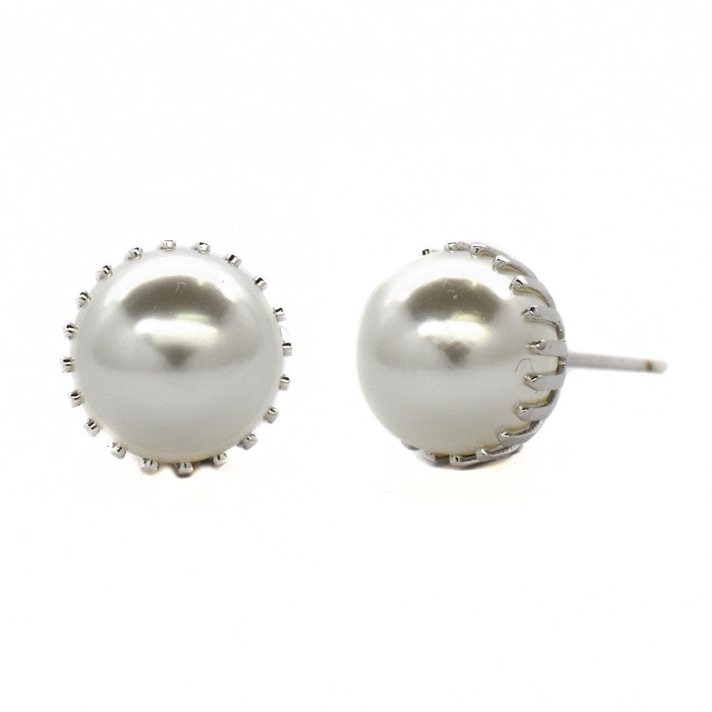 Premium multi claw pearl stud earrings