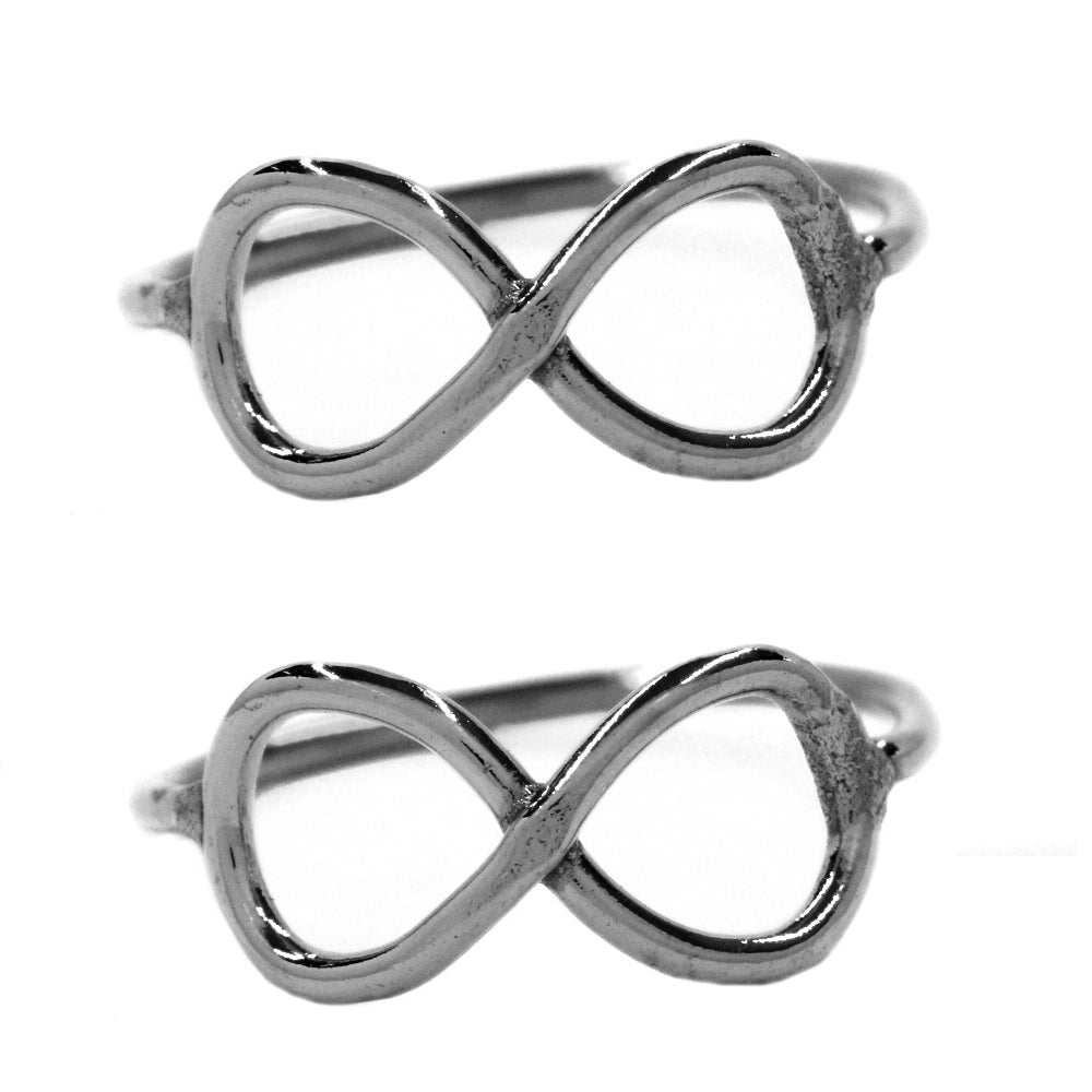 2 Pack Brass infinity cutout brass ring - IFR616