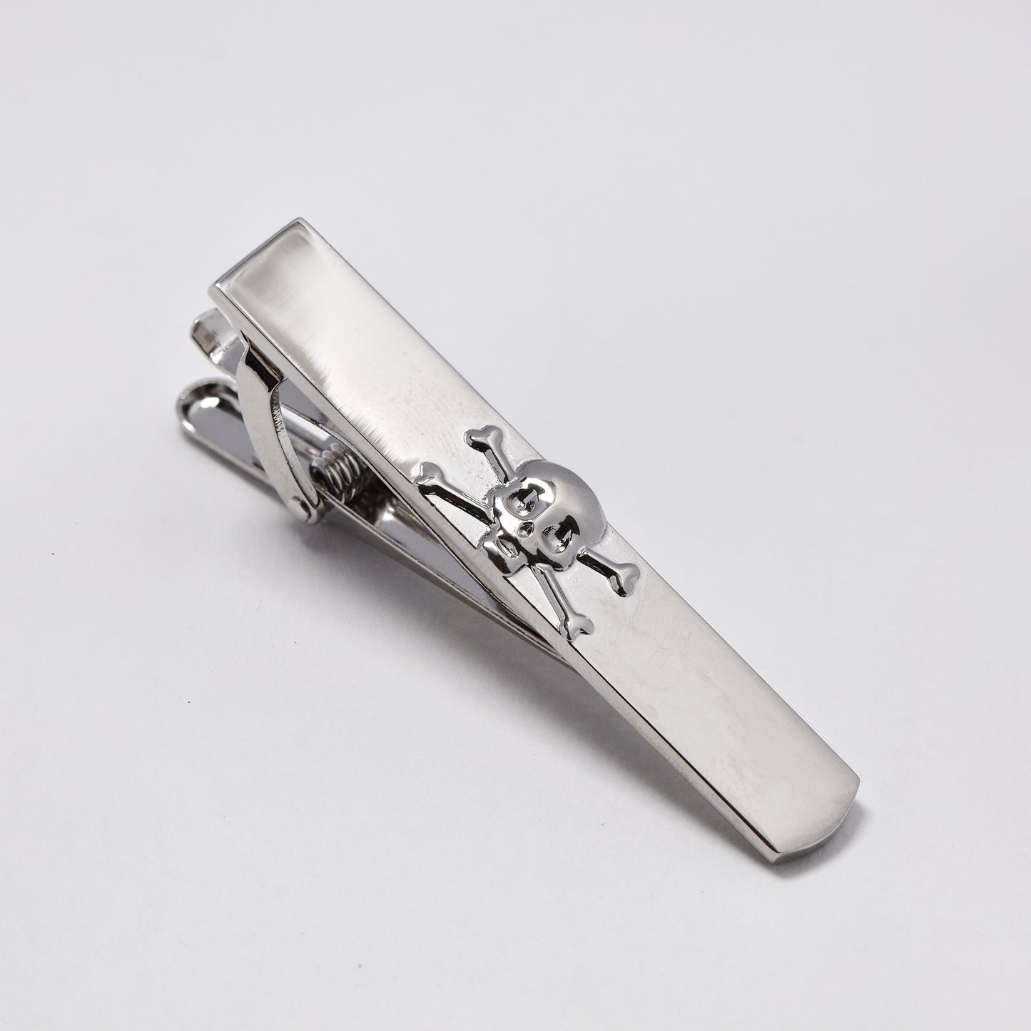 NCFT002 - Silver skull tie clip