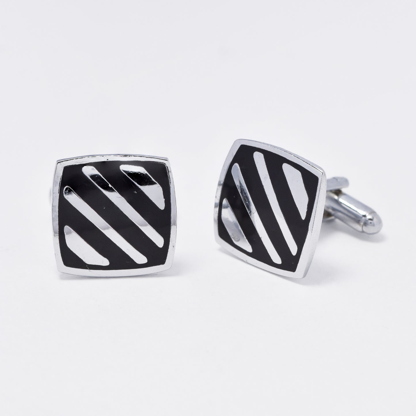 NCFC009 - Two toned thick stripe cufflinks