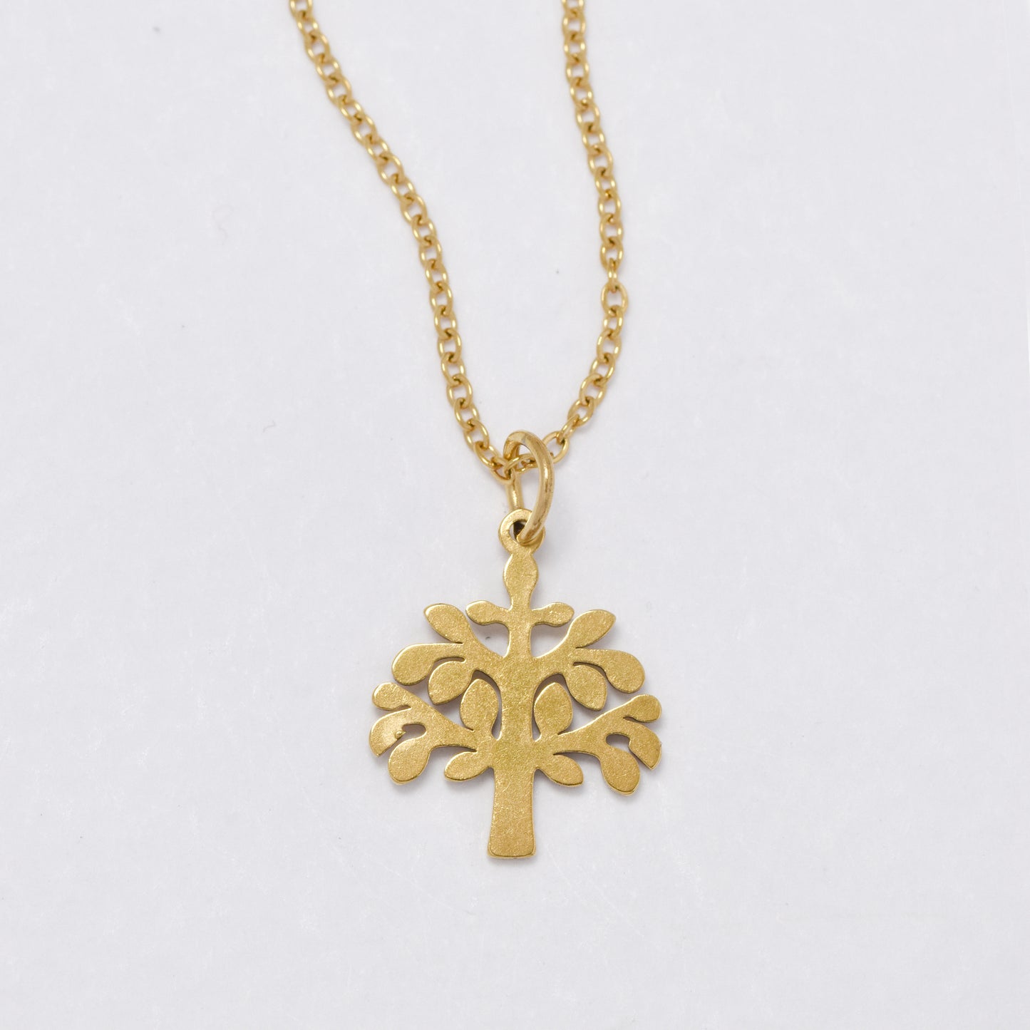 NCSSN031 - Steel tree of life charm necklace