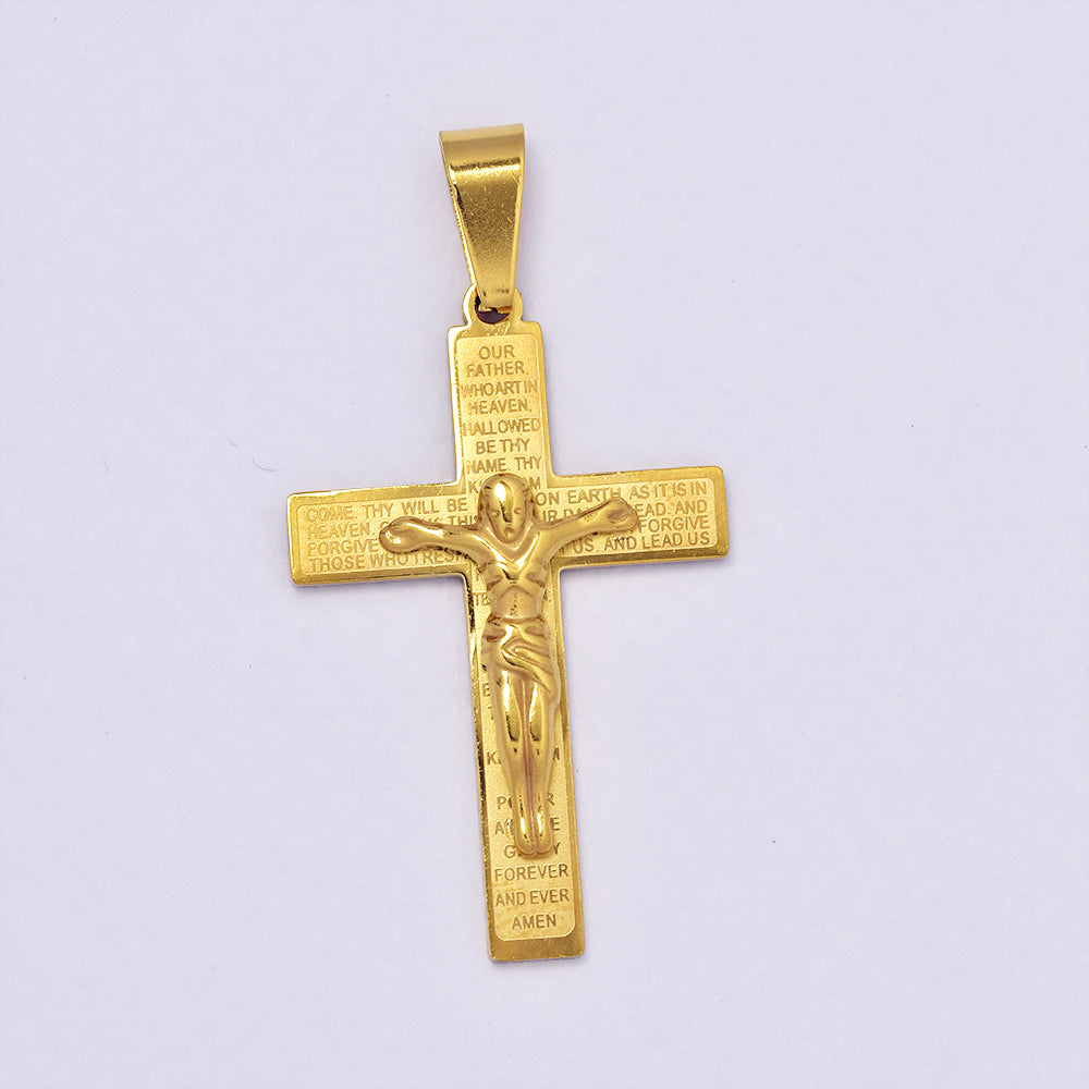 Buy 1 get 1 FREE - Stainless steel prayer crucifix - NCSSP023
