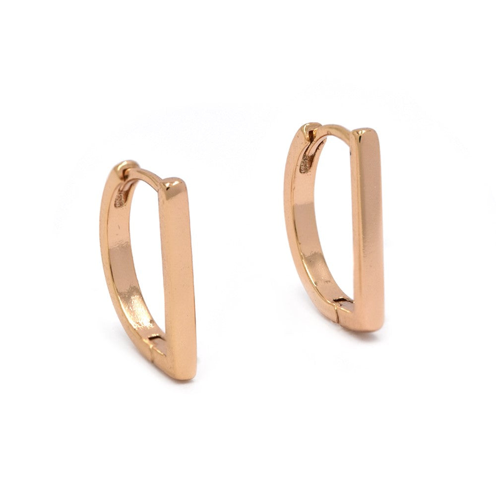 Premium huggie vertical bar earring