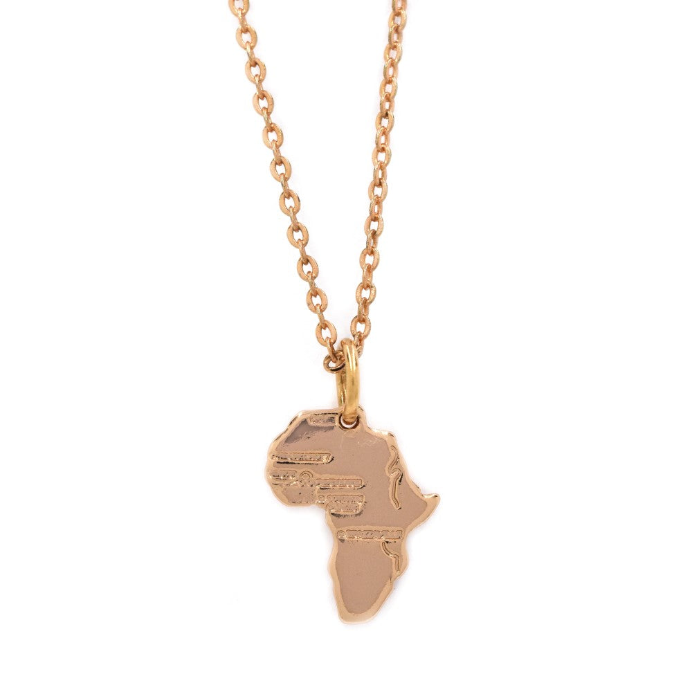 Premium Africa pendant on chain