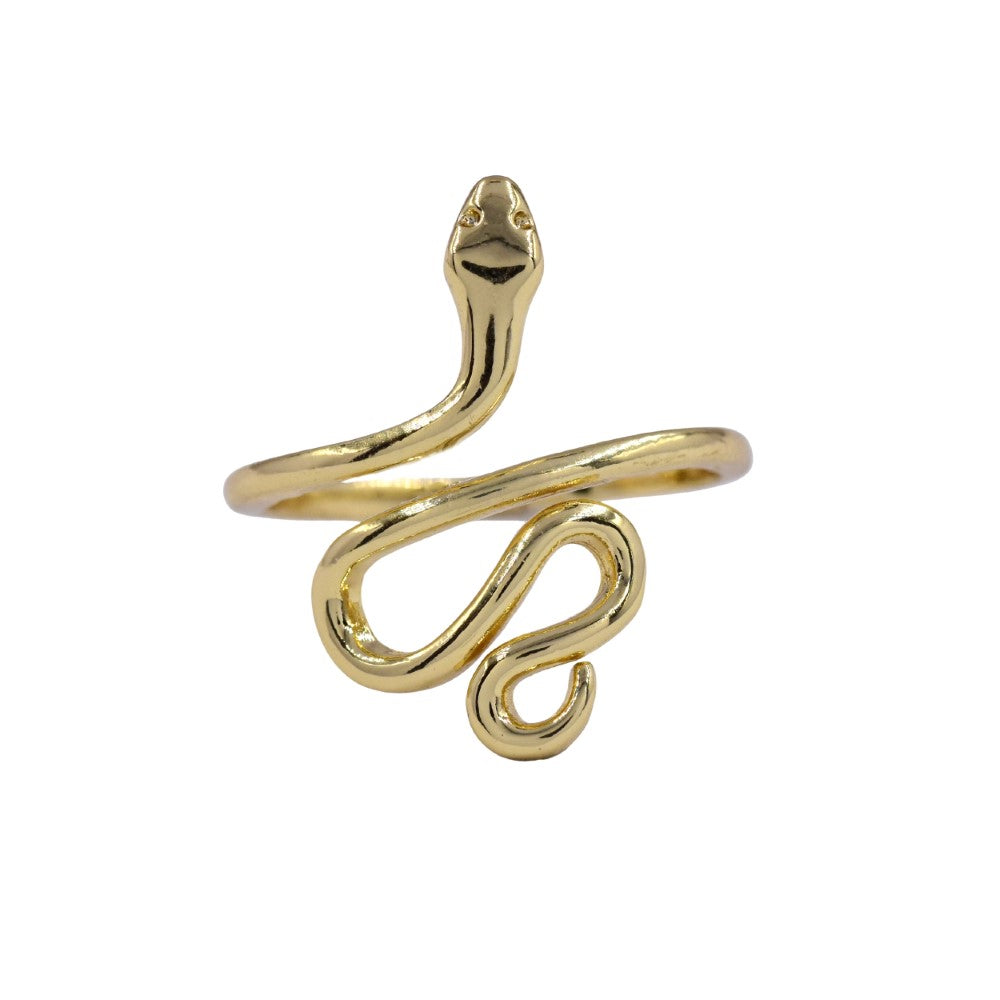 PYR3696 - Premium brass snake free size ring