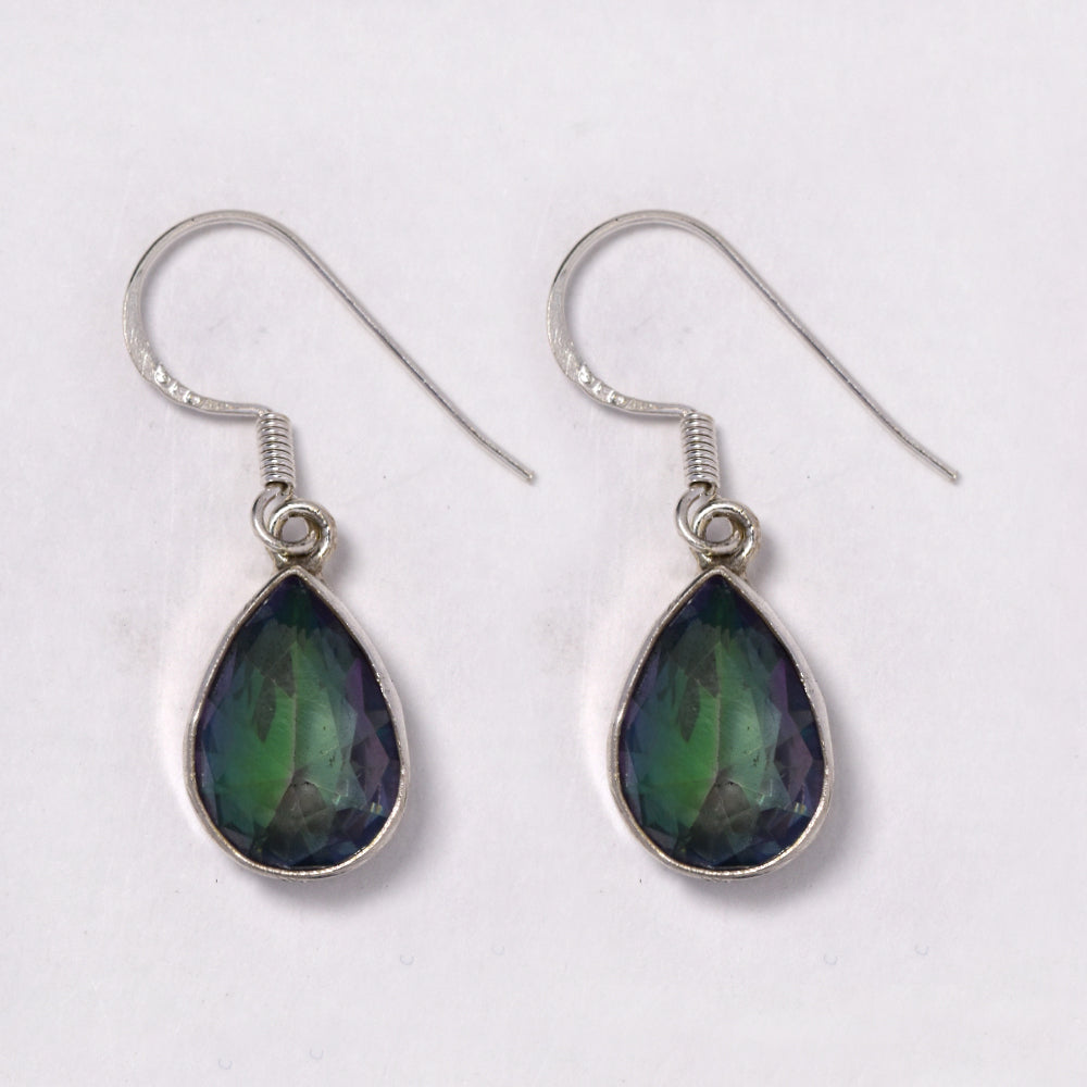 925 Silver gemstone 4.5g drop earring - S925GEM-4-D