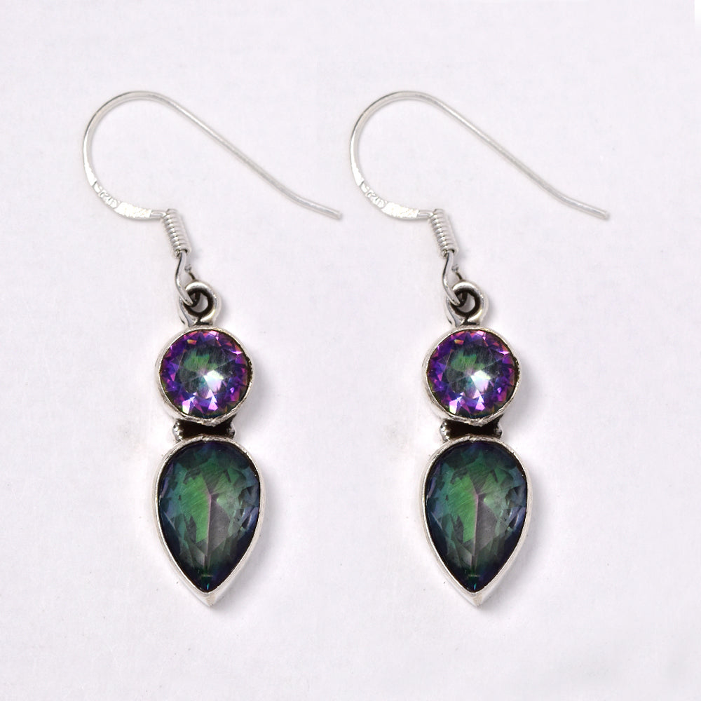 925 Silver gemstone 5g drops earring - S925GEM-5-G