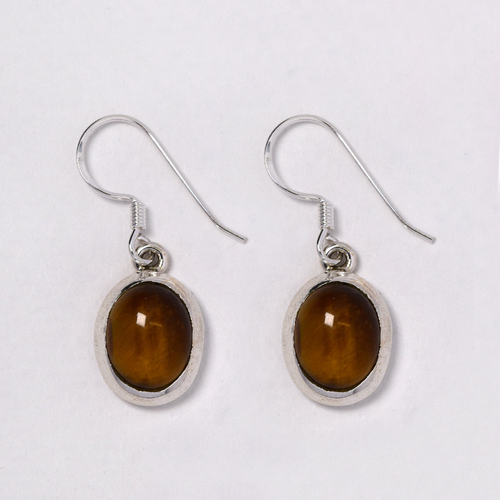 925 Silver gemstone 5.5g drop earring - S925GEM-6-B
