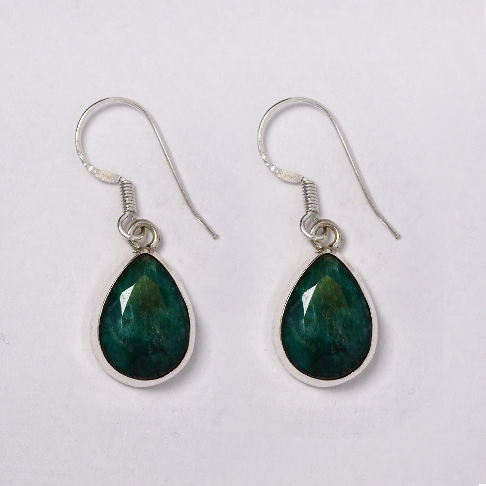 925 Silver gemstone 6g drop earring - S925GEM-7-A