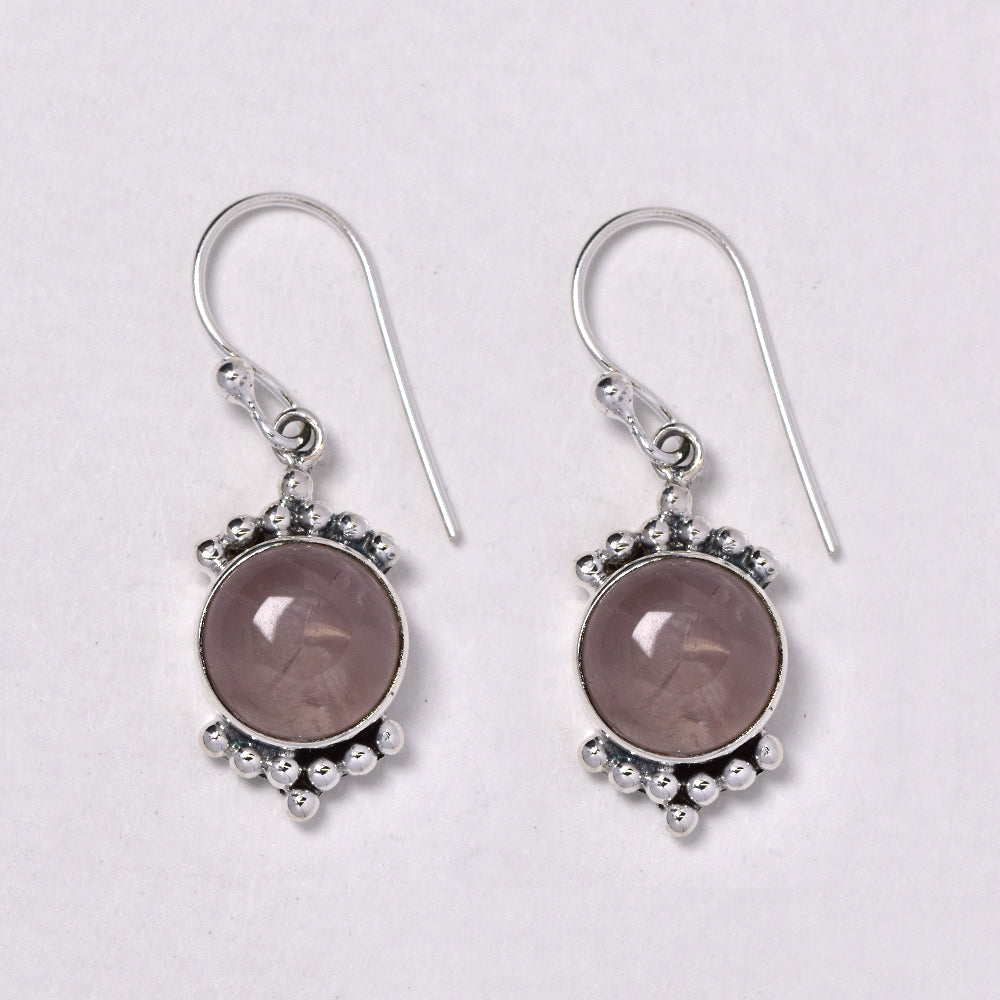 925 Silver gemstone 6g drop earring - S925GEM-7-K