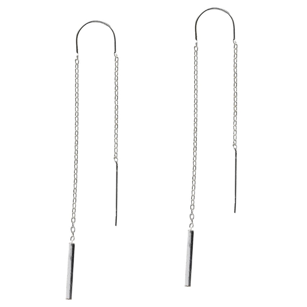 925 Silver bar drop earrings - SBE003