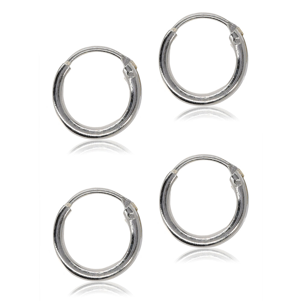 2 pack 925 silver 10mm X 1.8mm sleeper - SBE024