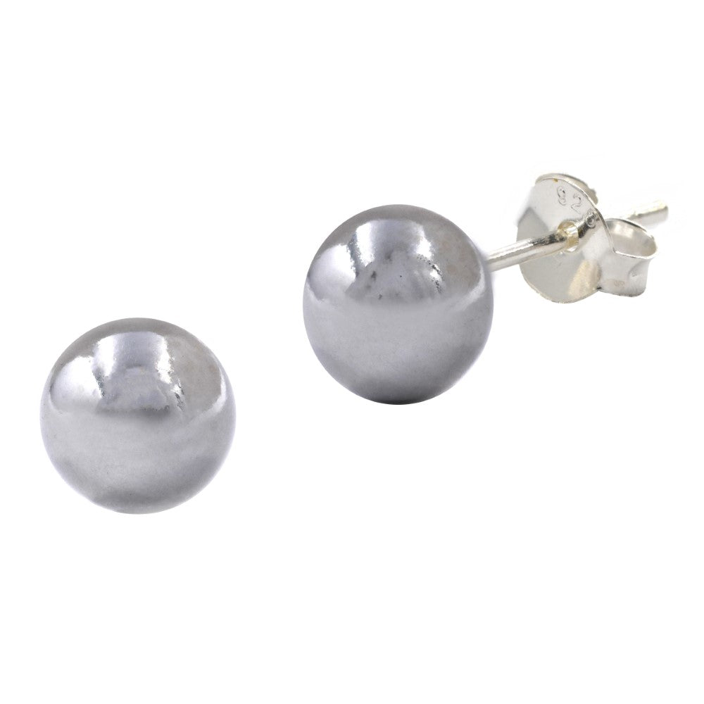 925 Silver 6mm ball stud earrings - SBE070