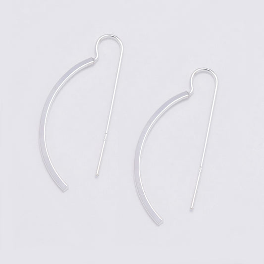 925 Silver bow earrings