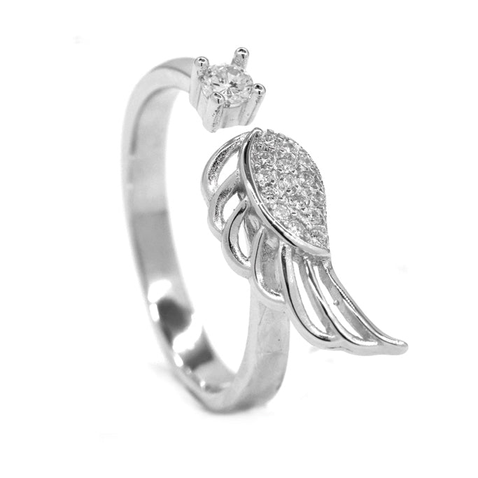 SGR6000 - 925 Siler wing CZ ring