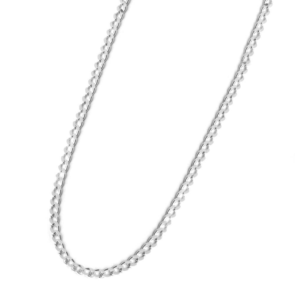 925 Silver 55cm X 3mm open curb chain - SN1004