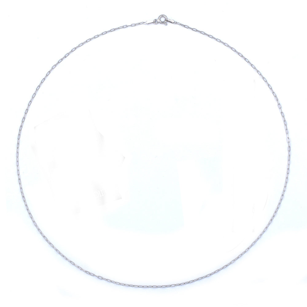 925 Silver 45cm X 1.5mm paperclip link chain - SN1019