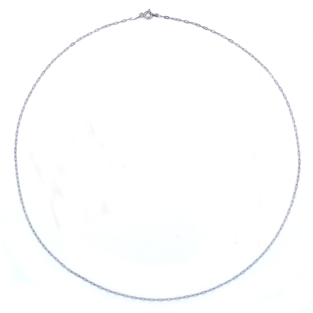 925 Silver 50cm X 1.5mm paperclip link chain - SN1020