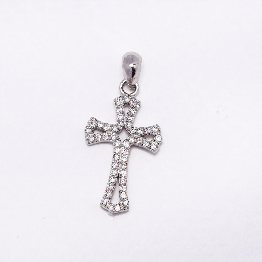 925 Silver CZ cross pendant - SPC1583