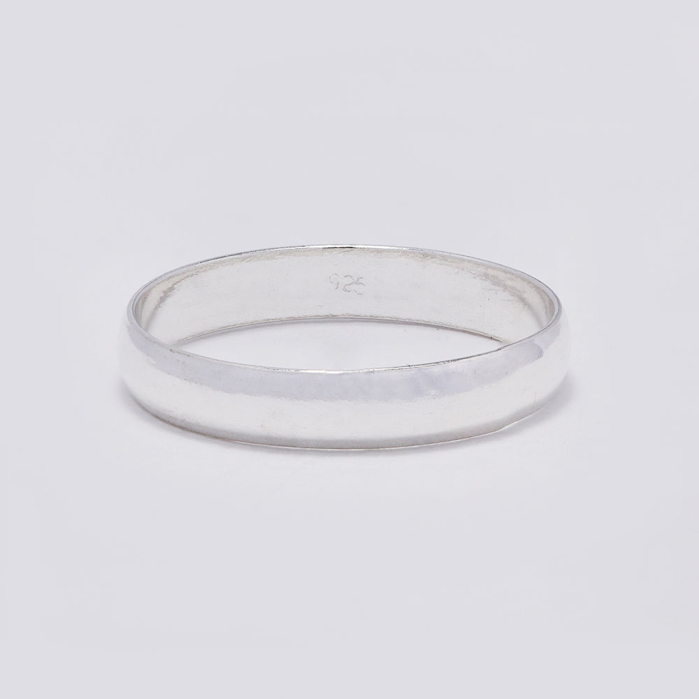 925 Silver 3mm wide band ring - SR1067