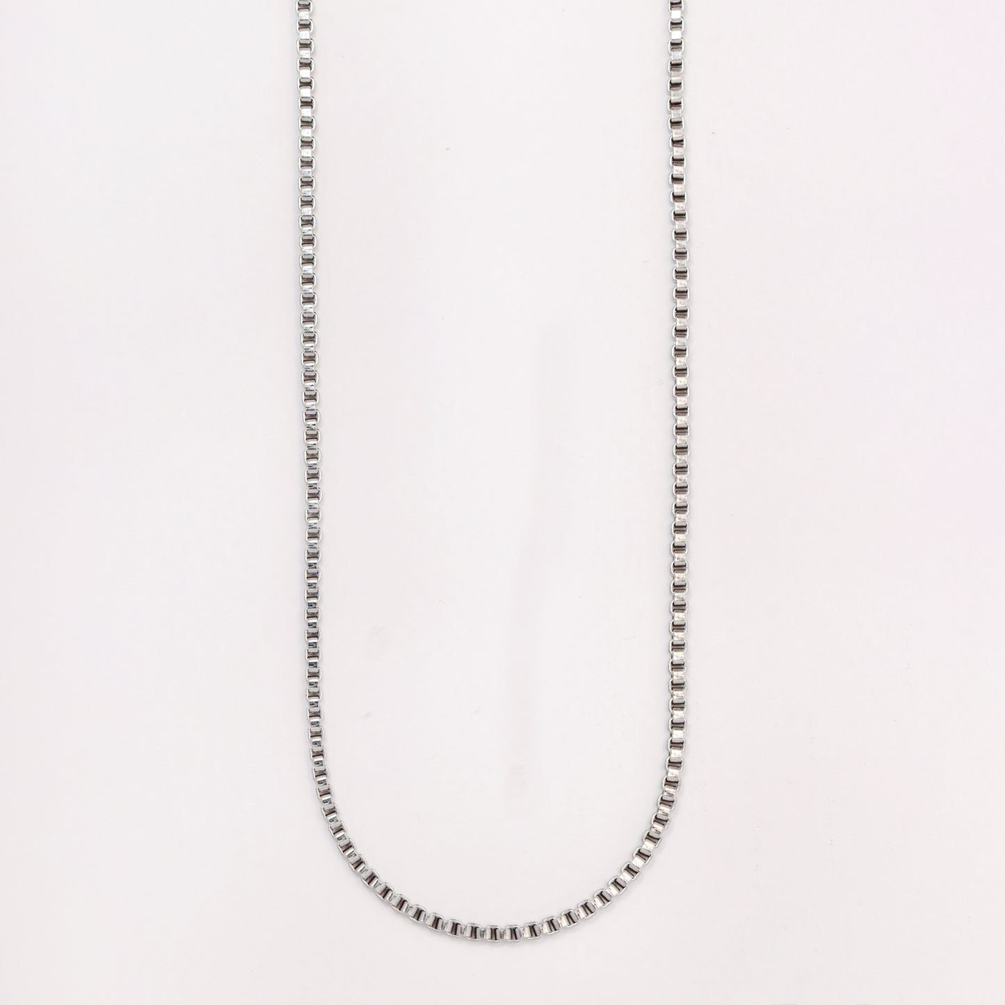 Stainless steel 3.5mm x 53cm box chain - SSBOX-3.5MMX53CM
