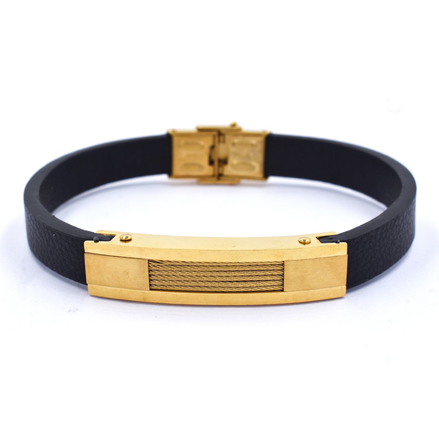 Stainless steel Gold rope ID bracelet - SSGB2032