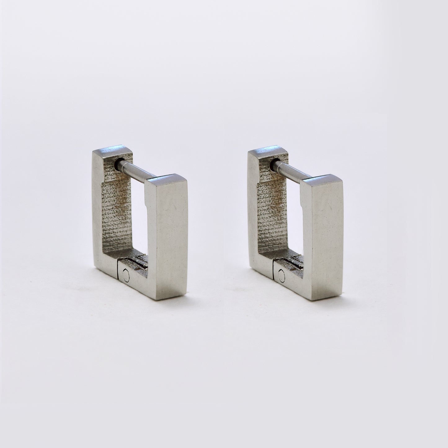 Stainless steel 10mmX11mm rectangular hoops - SSGE1664