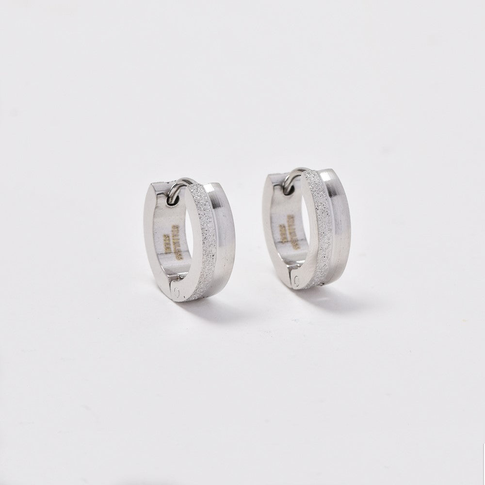 Buy 1 get 1 FREE - Stainless steel half icing huggie - SSGE7549I