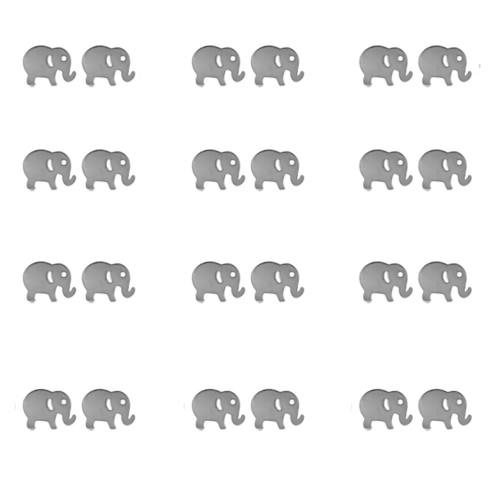 12 Pack stainless steel elephant stud earring - SSGE9072