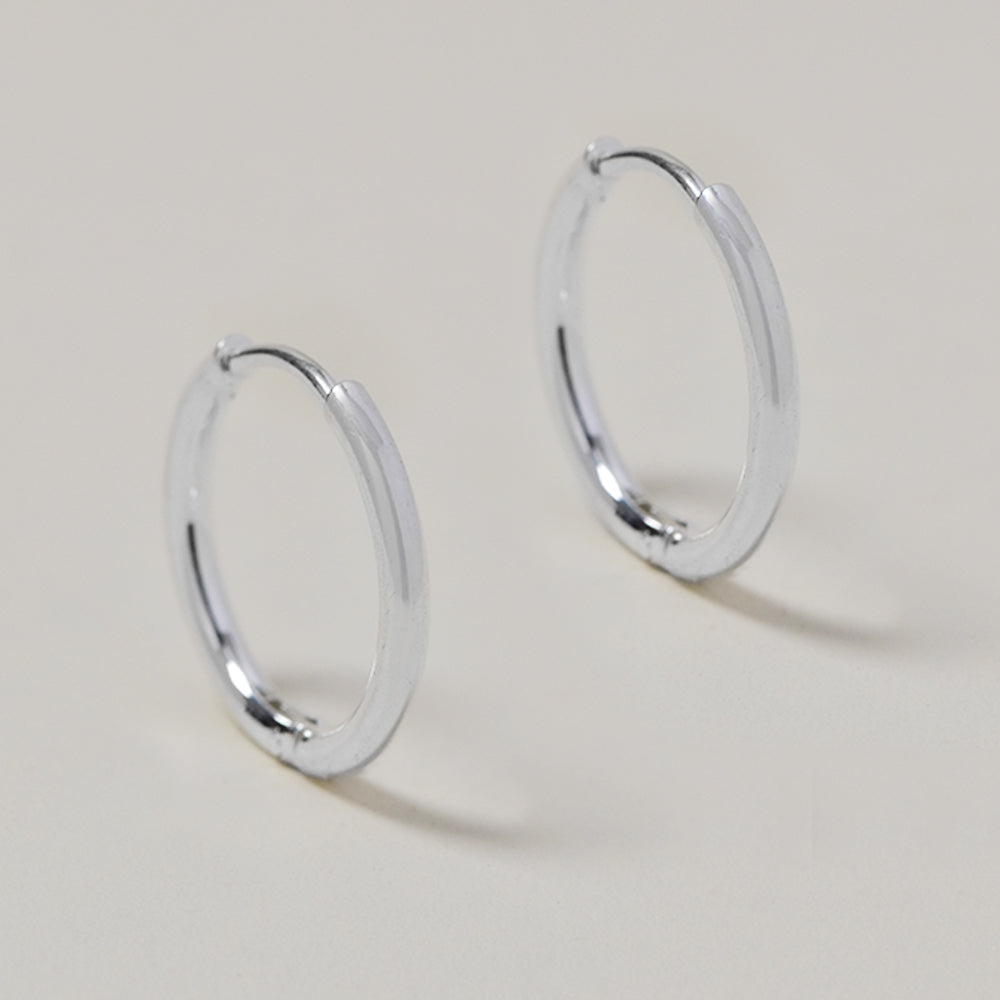 Stainless steel sleeper hoops 18x2mm earrings - SSGE9435