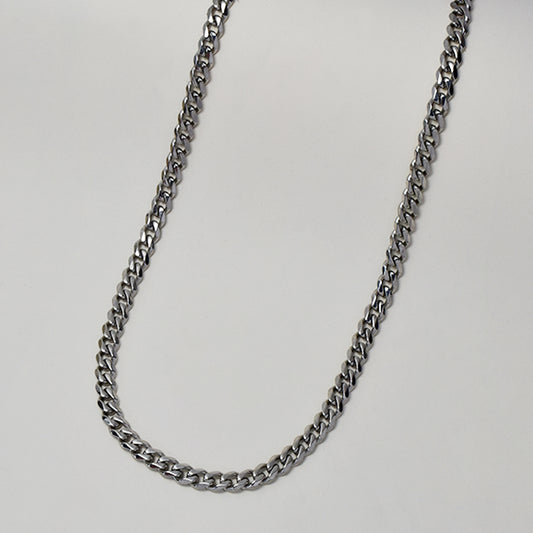 Stainless steel curb 60cm x 6mm chain