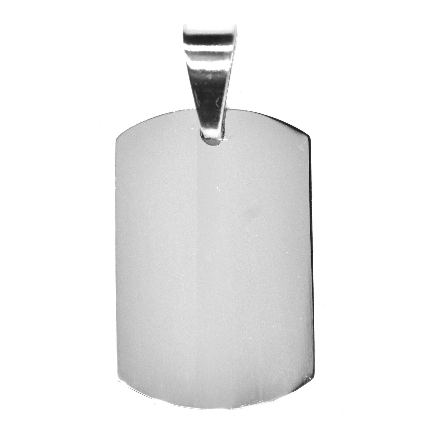 Stainless steel small dog tag pendant - SSGP9162