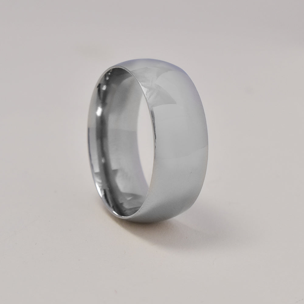 Buy 1 get 1 FREE - Stainless steel plain matt shiny ring - SSGR9455
