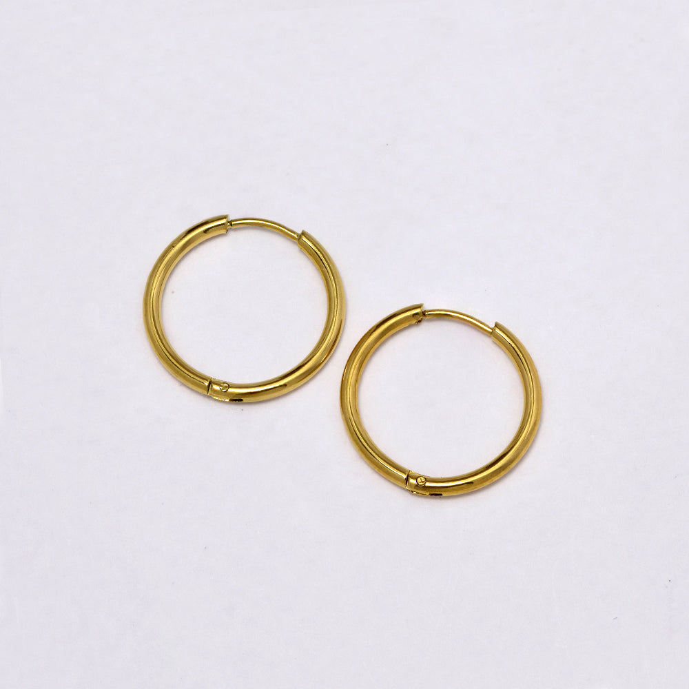 Stainless steel 1.6mm hoop earring - SSHOOP-G-1.6MM