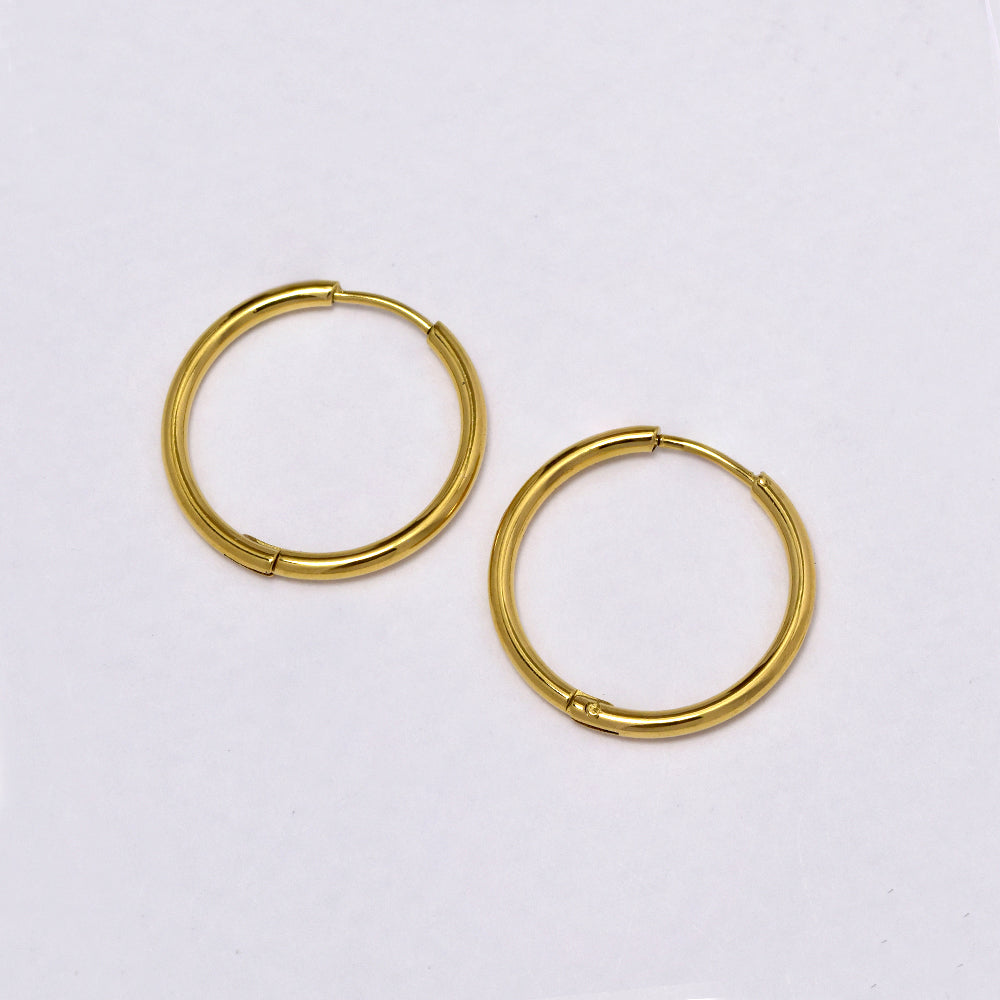 Stainless steel 1.6mm hoop earring - SSHOOP-G-1.6MM
