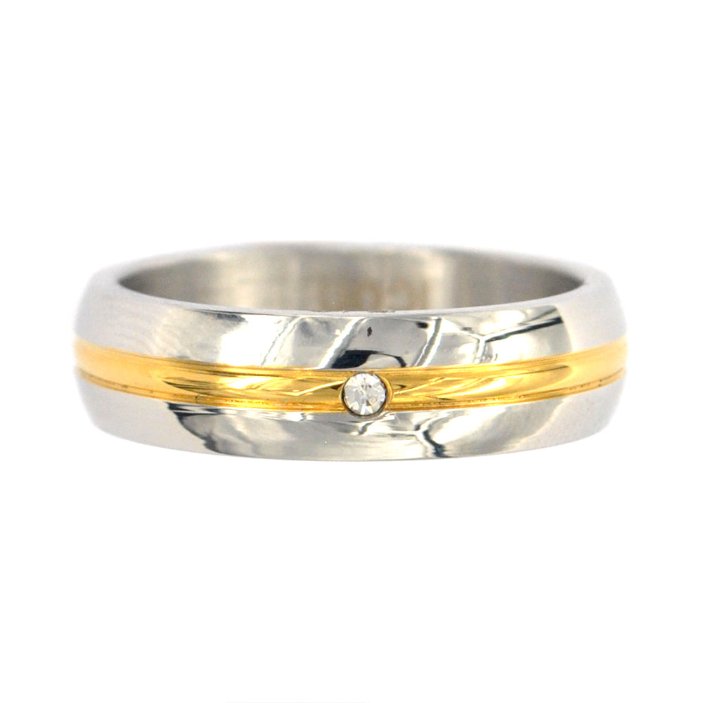 Steel two tone diagonal striped broadband - SSHR028