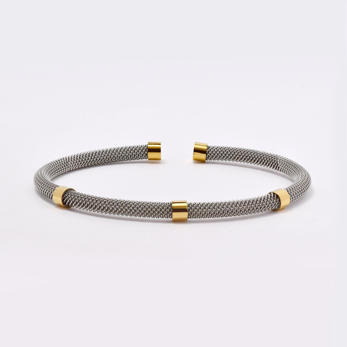 SSMB2963 - Steel mesh cuff bangle