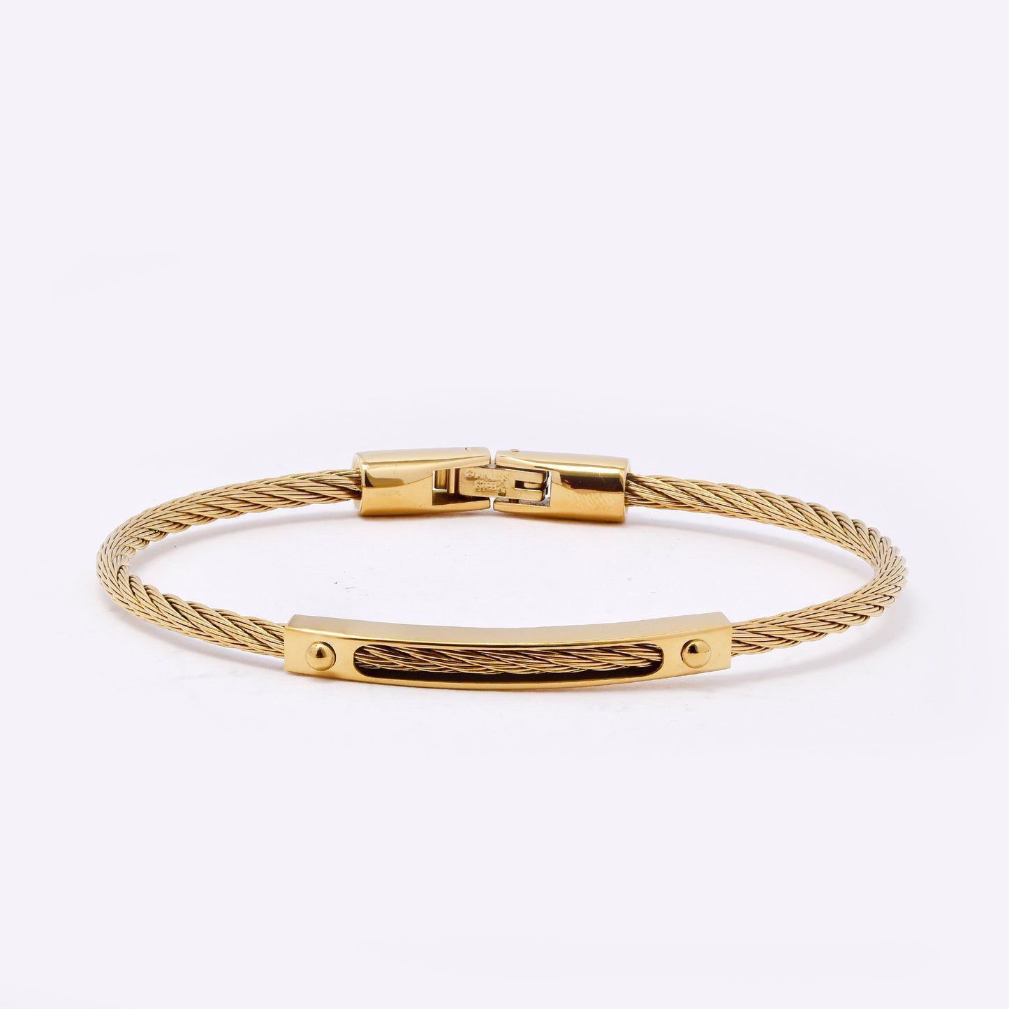 SSMB3188 - Steel 64mm x 3mm wire bangle