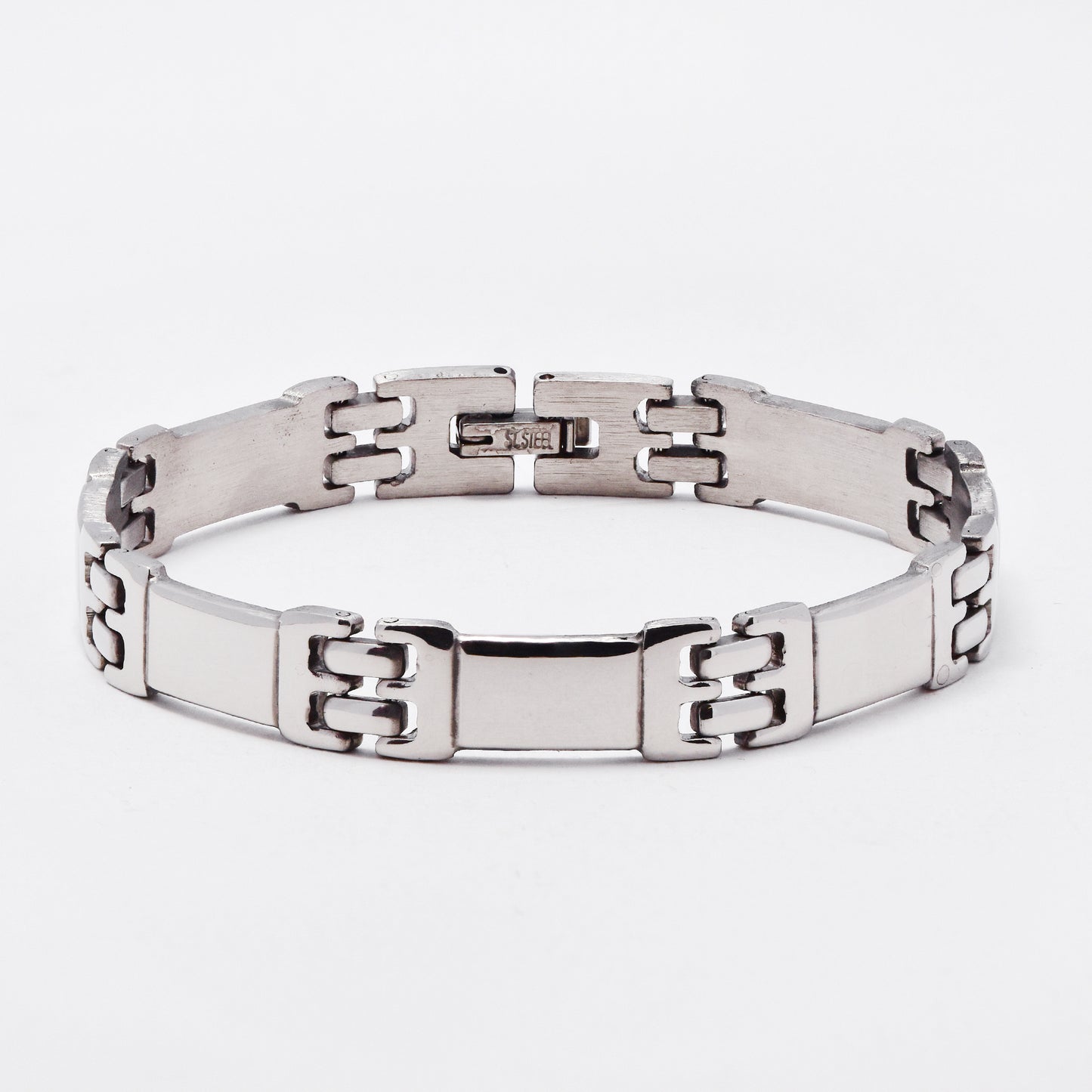 SSMB3465 - Steel 21cm x 10mm fancy link bracelet