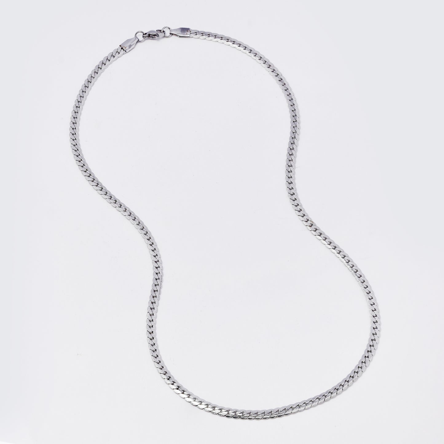 SSMC3374 - Steel 49.5cm x 4mm textured tight curb chain