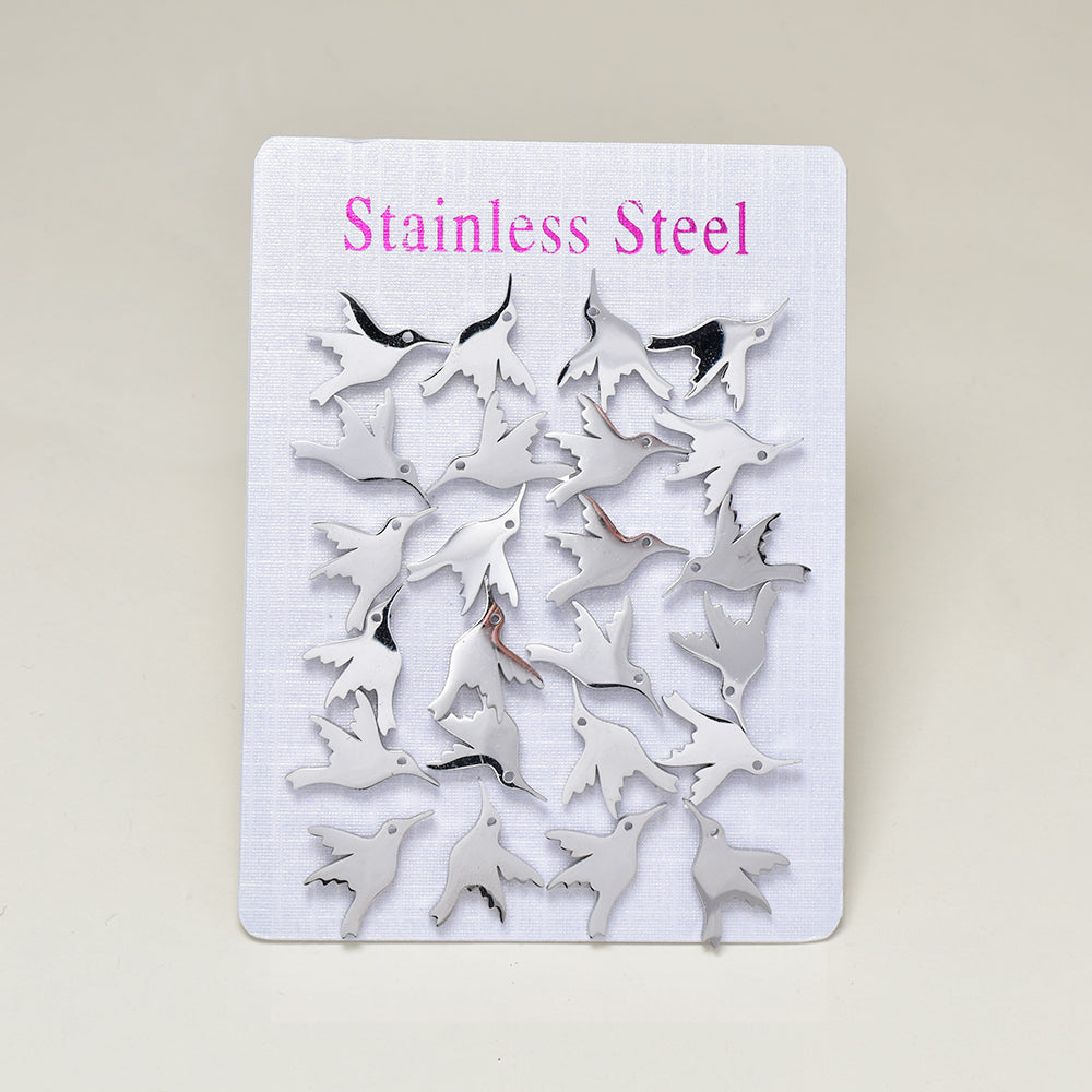 12 Pack stainless steel humming bird stud earring - SSME1015