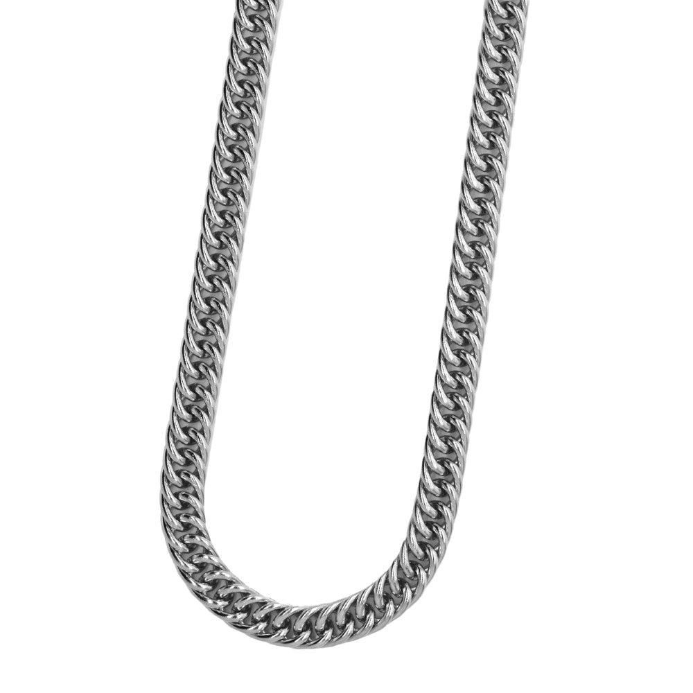 Stainless steel 7mm x 60cm tight curb chain - SSMN2810