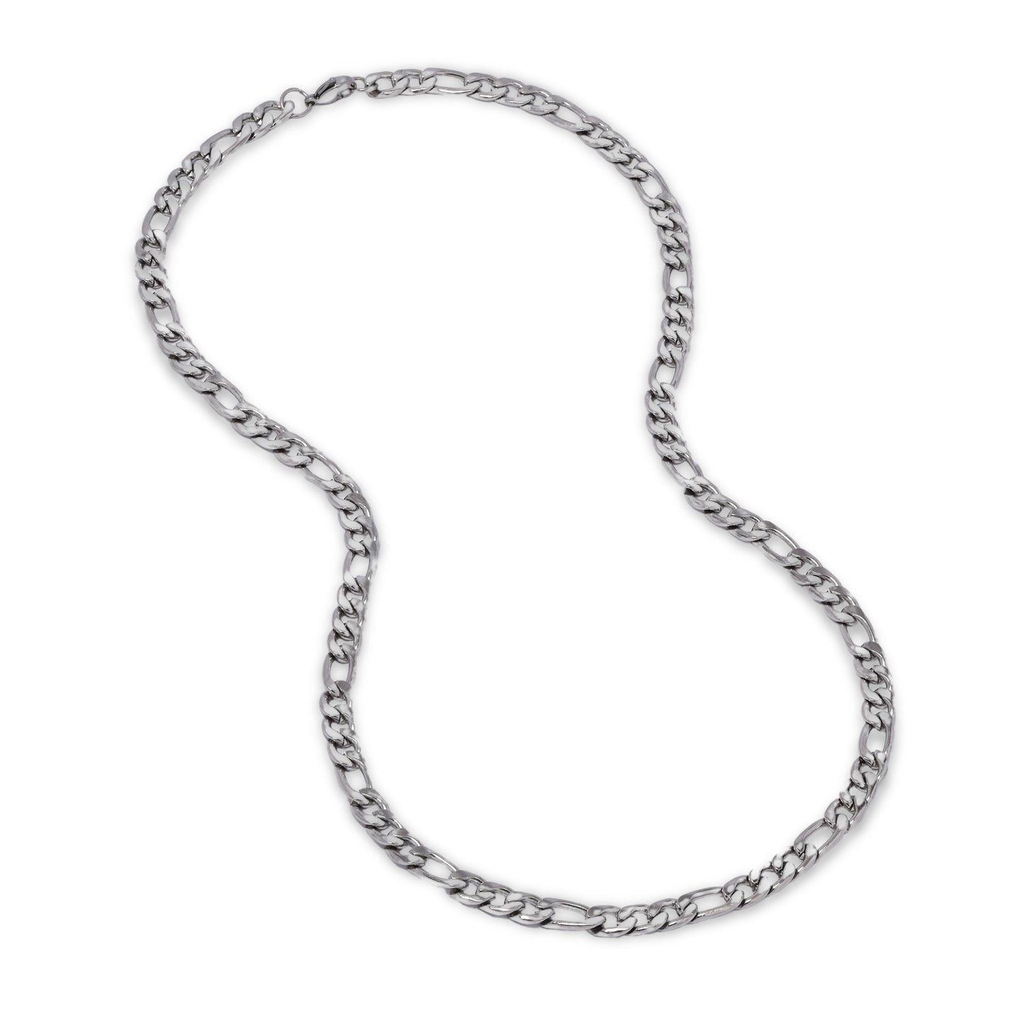 Buy 1 get 1 FREE - Stainless steel figaro 7mm x 60cm chain - SSMN2859