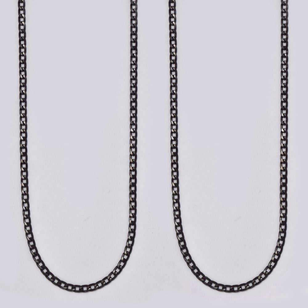 2 Pack stainless steel 3mm x 60cm open curb chain - SSMN2946
